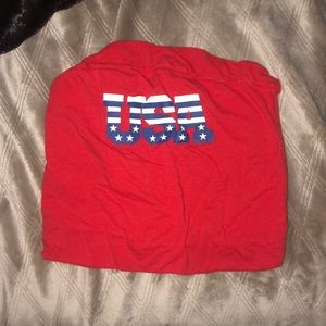 Red USA tube top